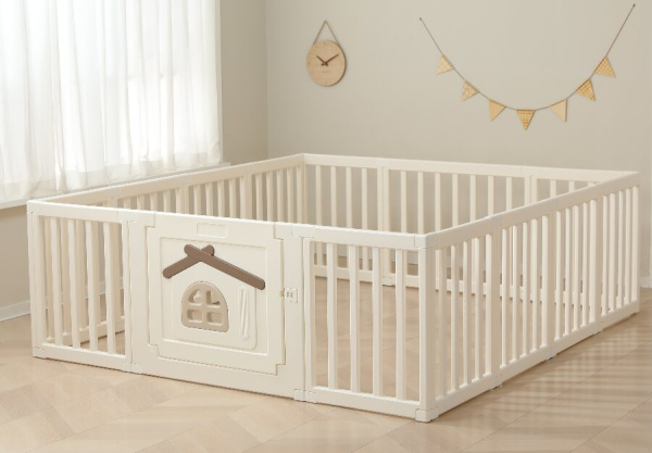 Детский игровой манеж UNIX Kids Classic Tree House 180x200 см Camel