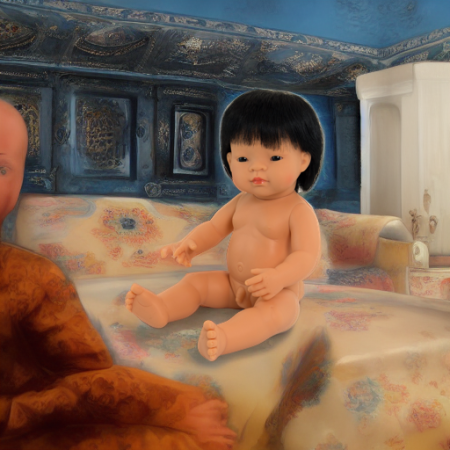 Кукла Мальчик азиат 38 см