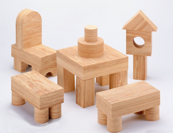 Конструктор крупногабаритный SOFT EVA WOODY BLOCK, 30 элементов (толщина 4 см) Weplay