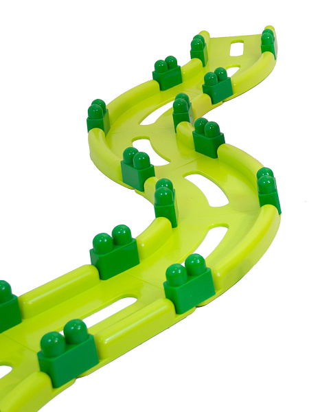 Конструктор блочный Гонка (70 деталей) в чемоданчике Miniland