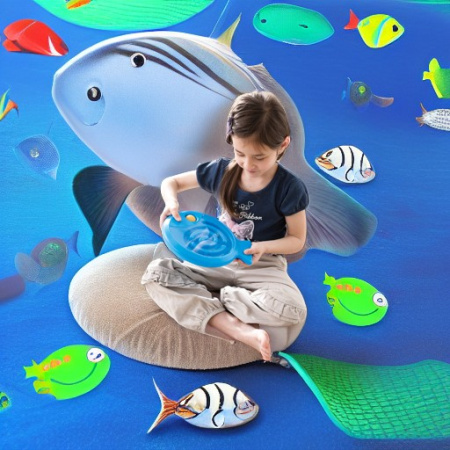 Тренажер для глаз Хитрая рыбка синяя Weplay