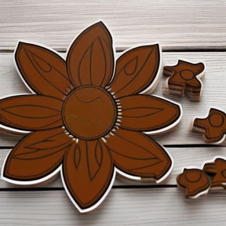 Пазл деревянный РОСТ ПОДСОЛНУХА, 4 слоя Rolf