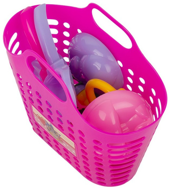 Песочный набор Принцесса с корзинкой 7 предметов СТРОМ