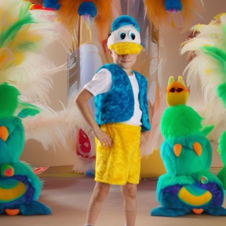 Утенок плюшевый, рост 122-128 КарнавалиЯ