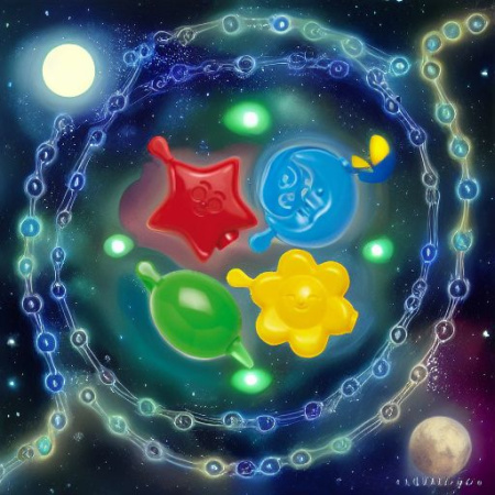 Цепочка НЕБЕСНЫЕ ФИГУРКИ Quercetti