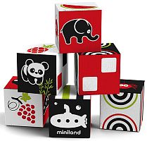 Первые кубики Мякиши, 6 штук Miniland