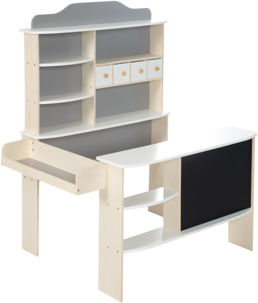 Детский игровой магазин серый/белый/натуральный Roba