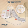 Горка с игровой зоной Cute Truck бежевая Pituso