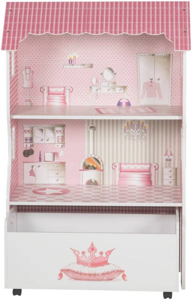 Кукольный домик с ящиком для игрушек Roba