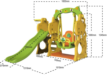 Игровой комплекс Дино с качелями Toy Monarch