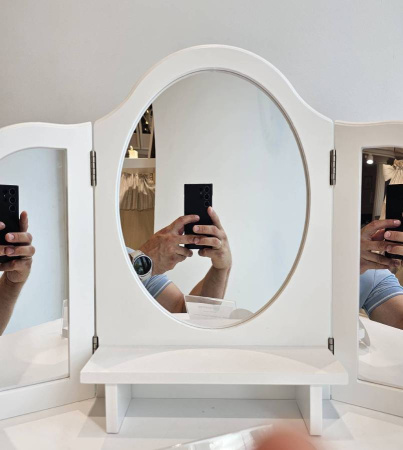 Детское трюмо с табуретом белое Roba