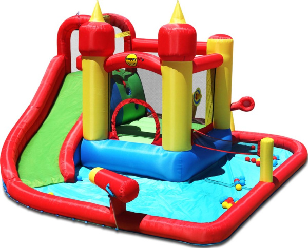 Надувной батут с горкой Супер скольжение Happy Hop