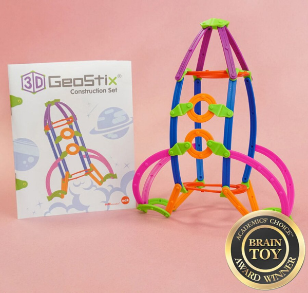 Палочки счетные Геостикс 3D конструктор, 158 деталей EDX Education