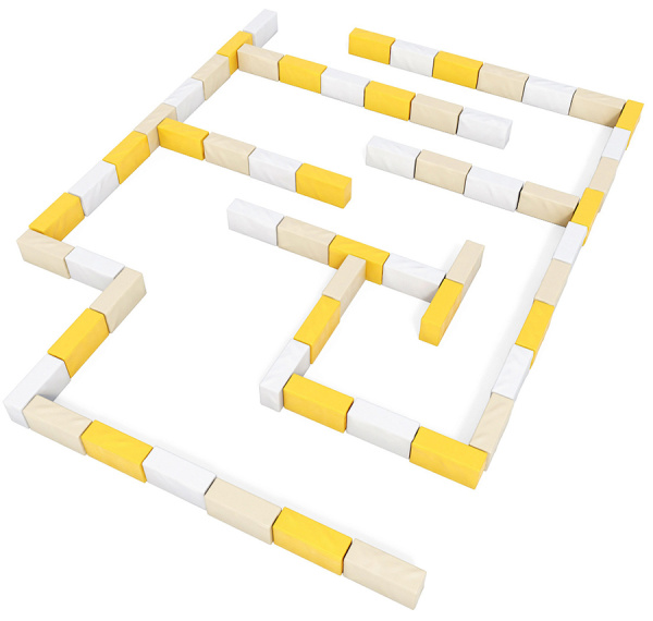 Мягкие игровые модули Лабиринт (миди) Pastel Romana