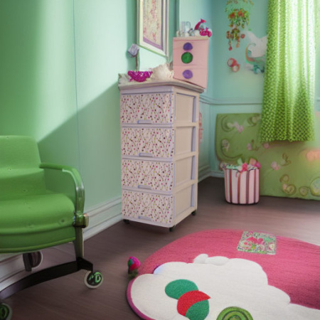 Комод с рисунком Горох