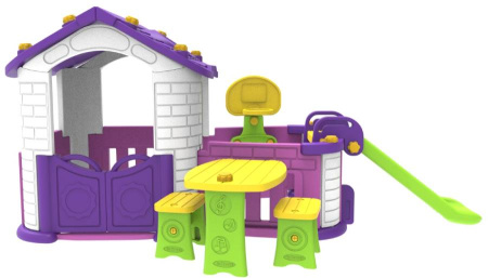 Игровой комплекс Дом 2 фиолетовый Toy Monarch