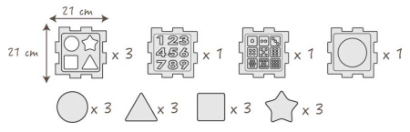Развивающий куб Познай-ка, 12 предметов Weplay