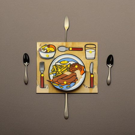 Рамка-вкладыш Сервировка стола ЛЭМ