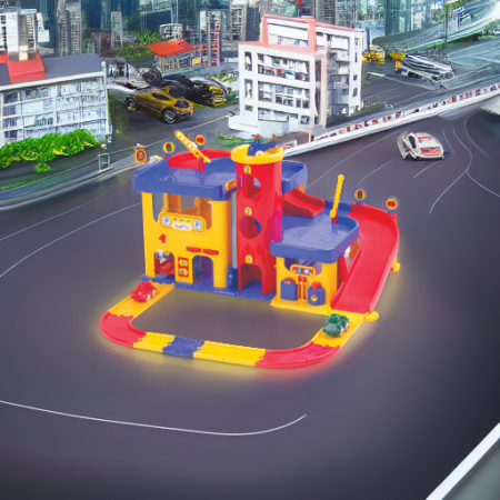 Гараж 3-х уровневый с машинками