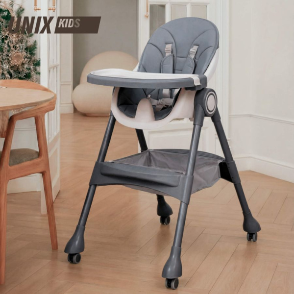 Стул для кормления UNIX Kids Classic Классик серый