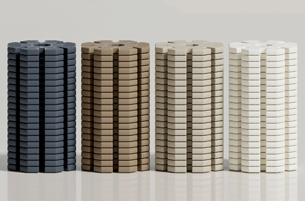 Конструктор UNIX Kids Snowflakes Grey-Camel 32 штуки