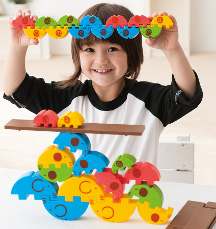 Конструктор Цирковые слоники, 32 детали Weplay