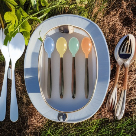 Ложечки, 4 шт., голубой Nurtria