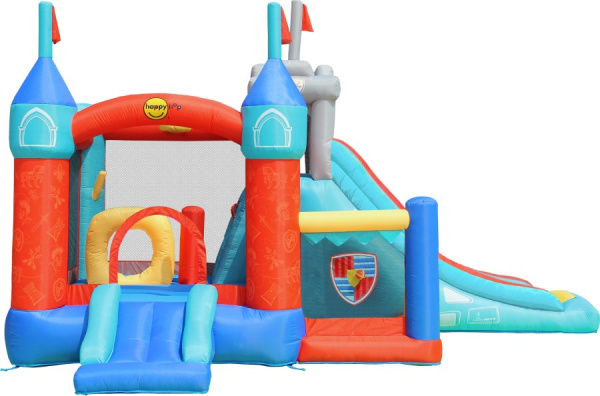 Надувной батут с 2 горками Цитадель 3 в 1 Happy Hop
