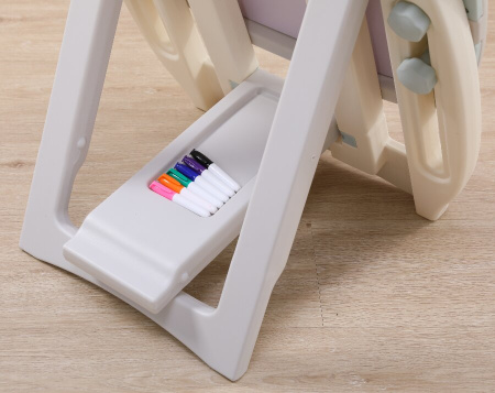 Развивающий детский мольберт UNIX Kids серый