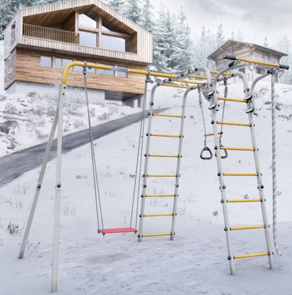 Дачный комплекс Весёлая лужайка-2 + качели ФАНЕРНЫЕ Romana