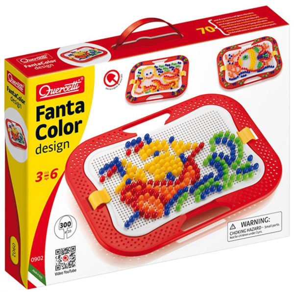 Мозаика FantaColor 10 мм 300 деталей Quercetti