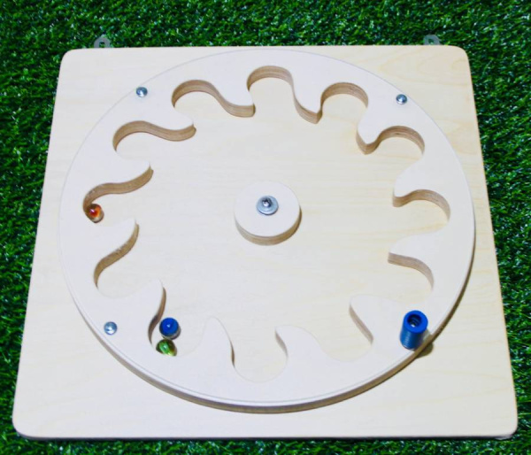 Тактильно-развивающая панель Лабиринт-цветок Romsens