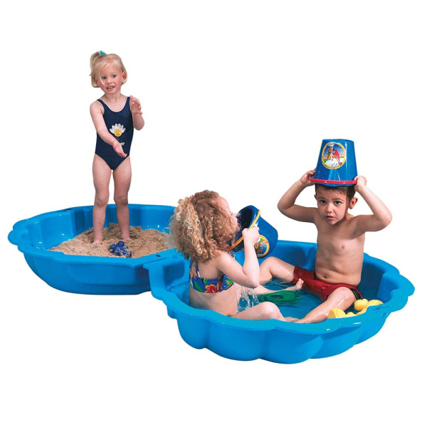 Песочница-ракушка MAXI двойная голубая Paradiso