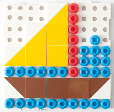 Геометрическая мозаика-пазл, 75 элементов Weplay