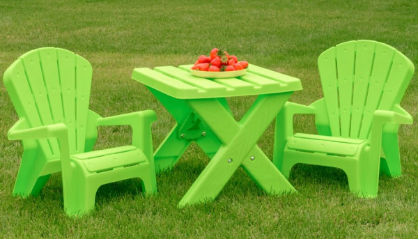 Набор садовой мебели 3 предмета UNIX Kids Garden зеленый