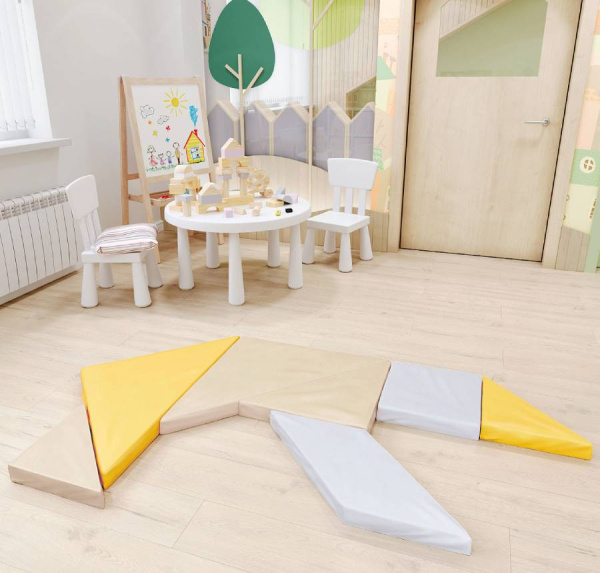 Модуль мягкий развивающий Танграм Pastel Romana