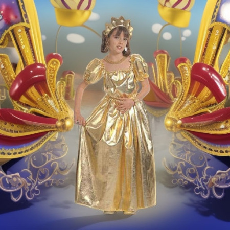 Принцесса золотая, рост 128 Widmann