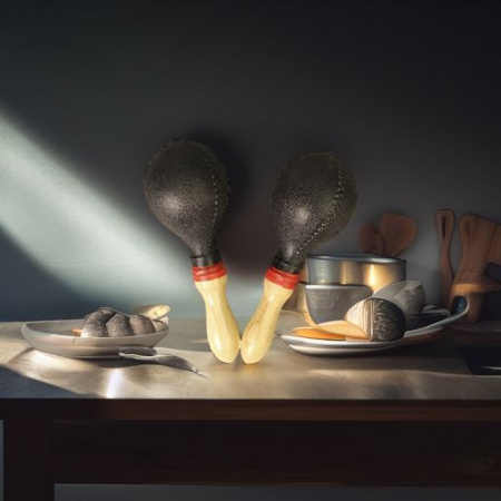 Маракасы пластиковые черные Flight