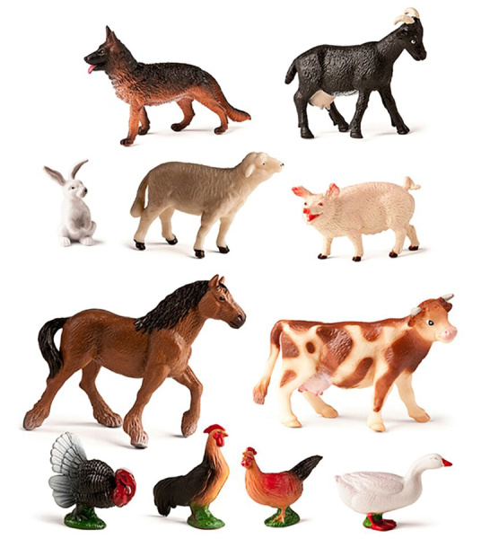 Домашние животные, 11 фигурок Miniland