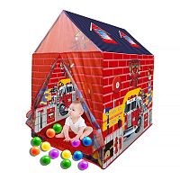 Игровой домик Пожарная станция с шариками