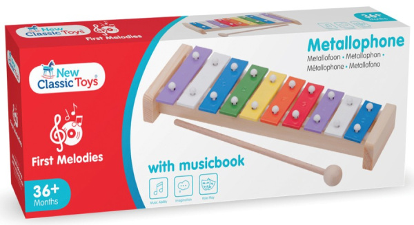 Игрушка музыкальная Металофон 10 нот New Classic Toys
