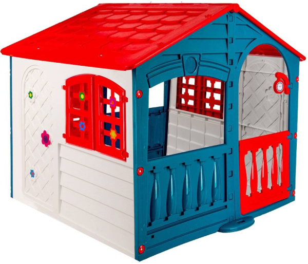Игровой домик красный/синий/белый PalPlay
