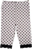 Леггинсы ГОРОШЕК черные, 6-9 месяцев Luvable Friends
