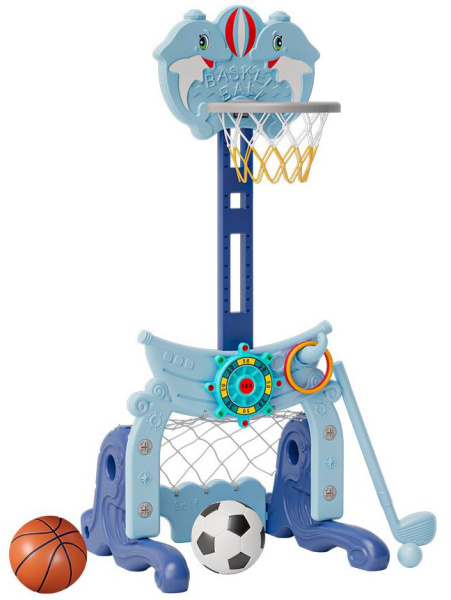 Стойка баскетбольная Морская синяя Perfetto sport