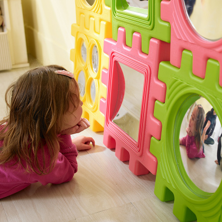 Тактильный зеркальный куб, 6 панелей Weplay