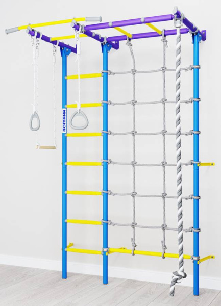 Шведская стенка S7 сиренево/голубой Romana