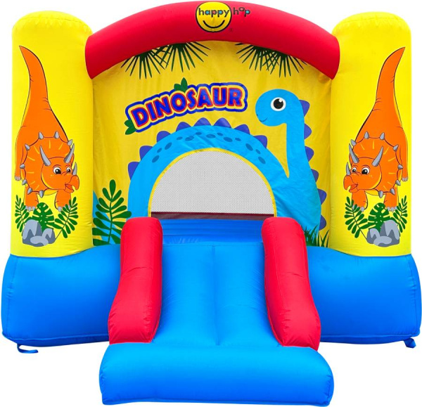 Надувной батут с горкой Забавный динозавр Happy Hop