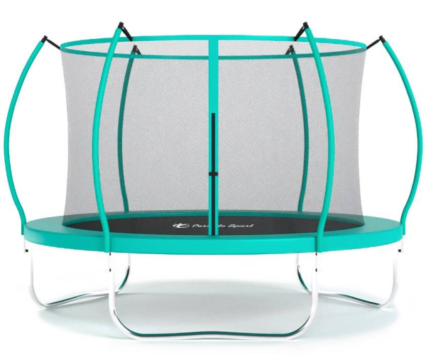 Батут с защитной сеткой PREMIUM MOVING 8 2,4 м зеленый Perfetto Sport
