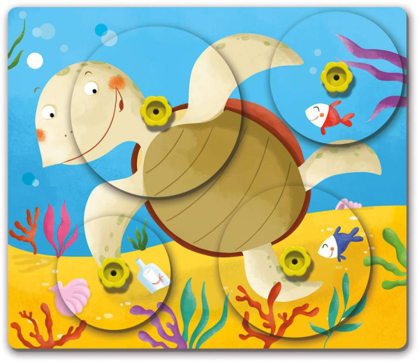 Игра с вращающимися дисками Монтессори Quercetti