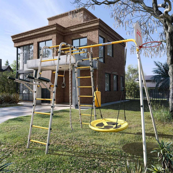 Дачный комплекс Fitness + качели ГНЕЗДО Romana